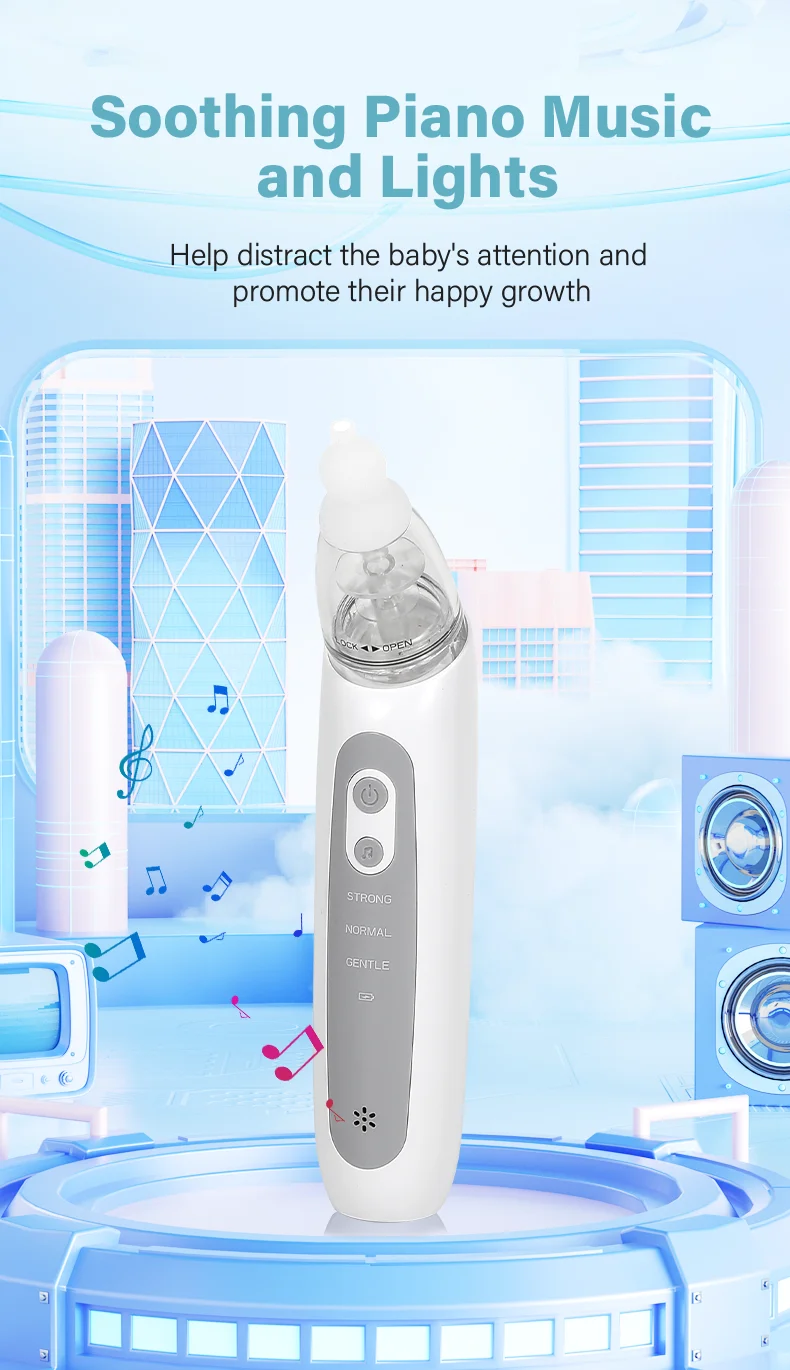 2025 New Pattern Baby Electric Nasal Aspirator Charging Version Newborn Baby Nasal Aspirator Suck Out Prevent Nasal Congestion