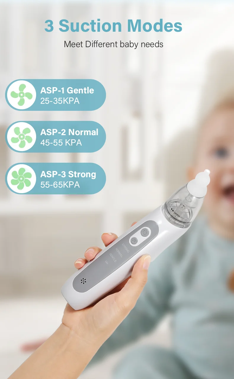 2025 New Pattern Baby Electric Nasal Aspirator Charging Version Newborn Baby Nasal Aspirator Suck Out Prevent Nasal Congestion