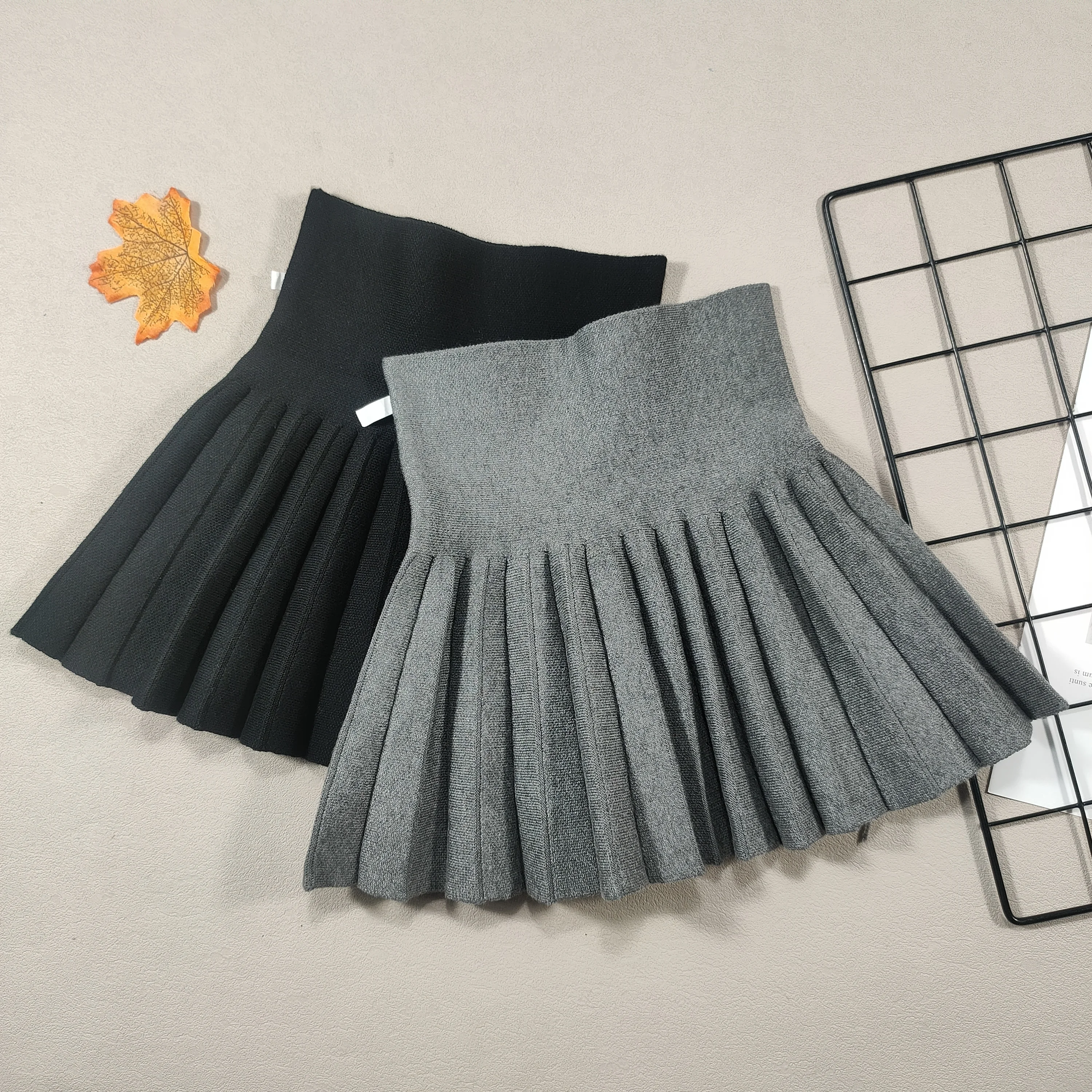 Kids Skirt Girls' Pleated Skirt Solid Sweet Pink Beach Skirt Black Cute Mini Skirt Slim Fit Baby Princess Skirt 2-12 Years
