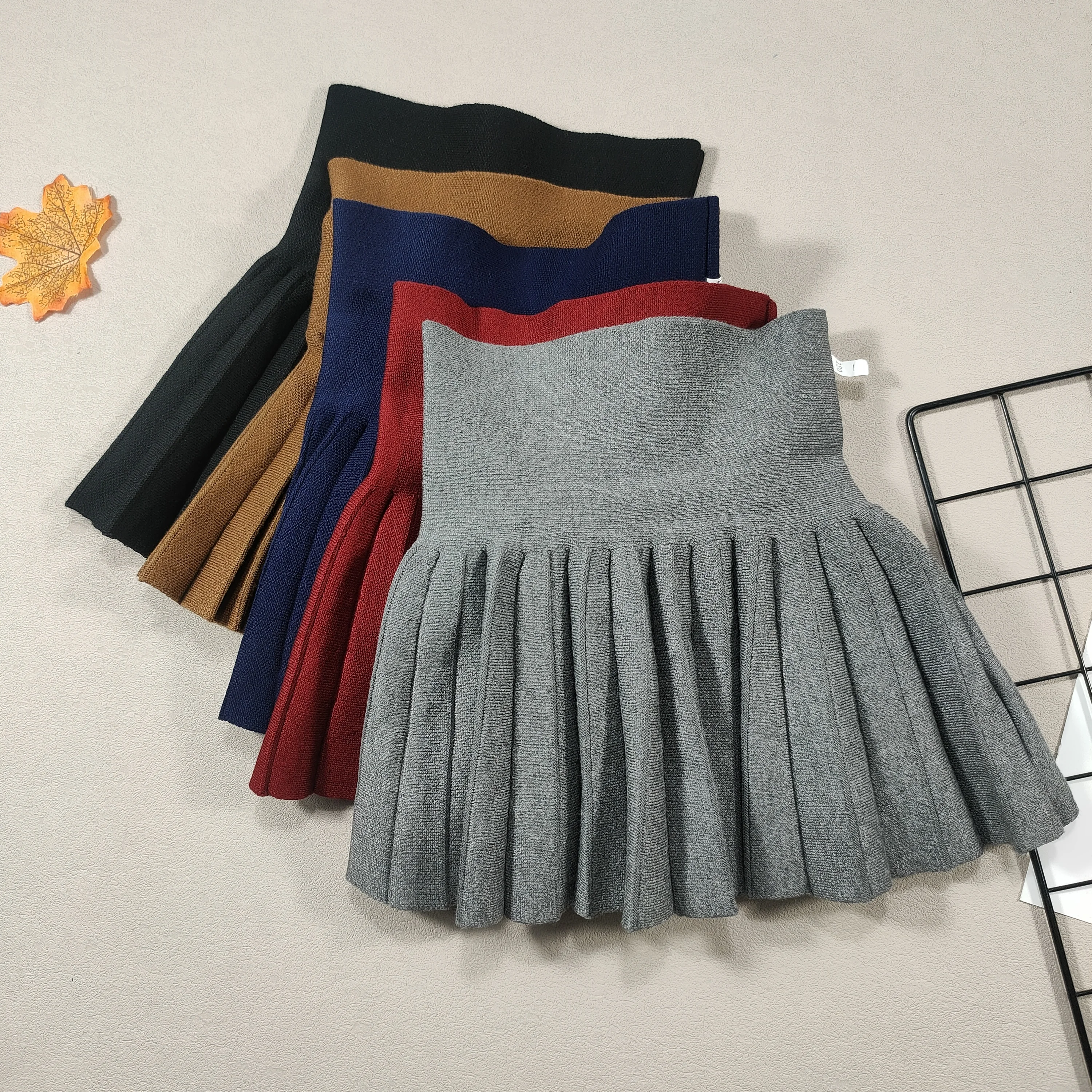 Kids Skirt Girls' Pleated Skirt Solid Sweet Pink Beach Skirt Black Cute Mini Skirt Slim Fit Baby Princess Skirt 2-12 Years