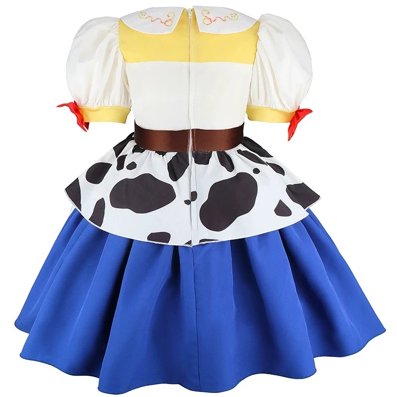 Woody Role Playing Girls Dress Summer Cute Cartoon Jessie Girls Princess Dress Birthday Gifts 2 3 4 5 6 7 8 Years Kids Clothes