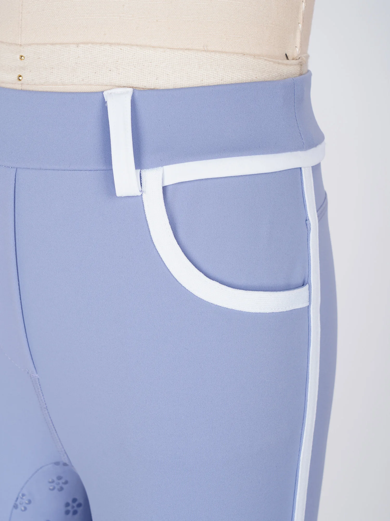 Kids Boys Girls Equestrian Training Performance Pants Horse Riding Trousers Anti-slip Full Seat Breeches Leggings with Pockets