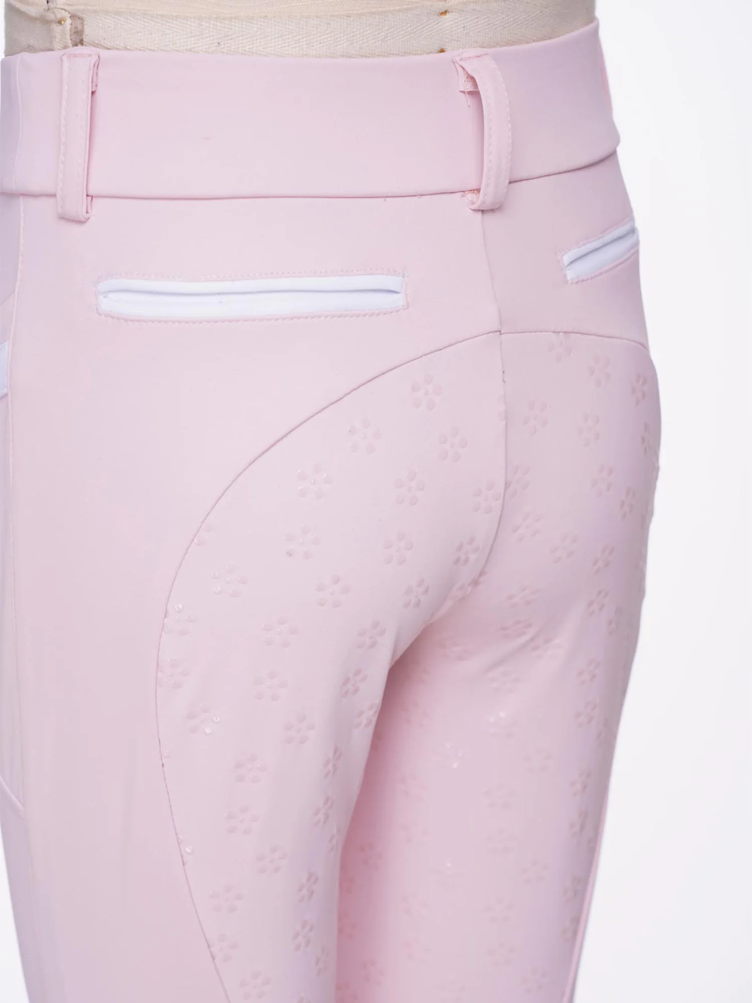 Kids Boys Girls Equestrian Training Performance Pants Horse Riding Trousers Anti-slip Full Seat Breeches Leggings with Pockets