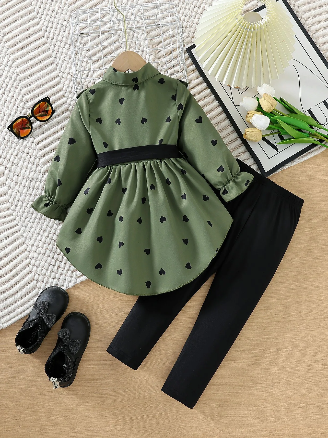 Spring Autumn Girls Clothing Sets New Fashion Shirt + Bottoms 2Pcs Girls Suits Birthday Gift 1 2 3 4 5 6 7 8 Years Kids Clothes