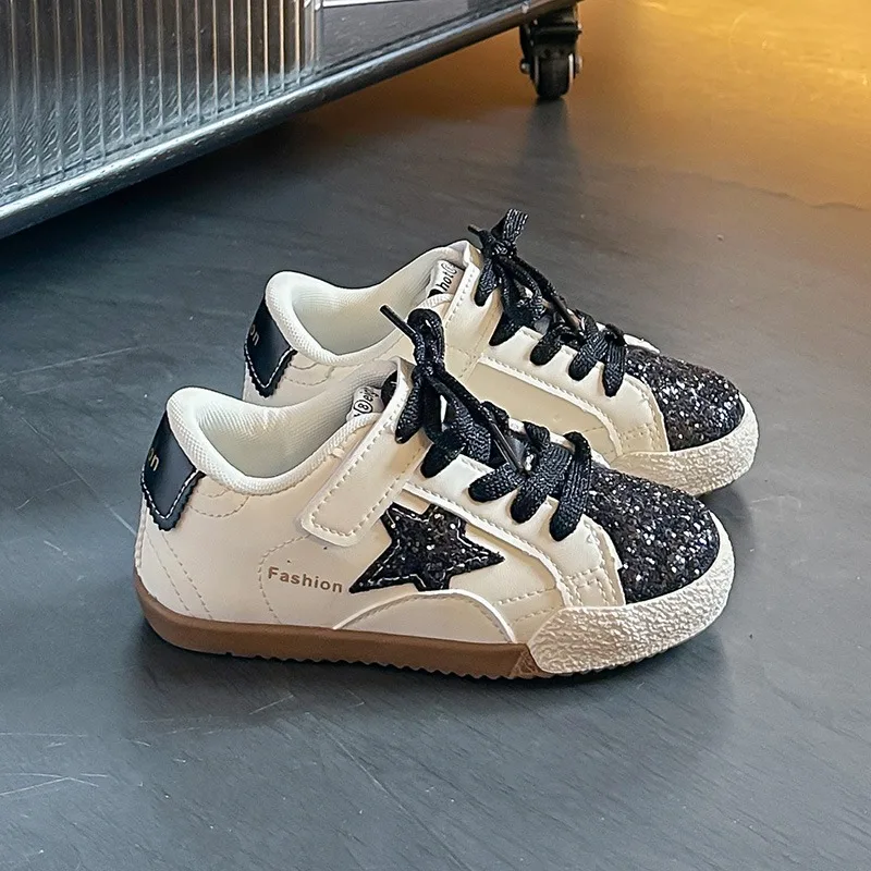 Girls' Shoes 2026 Spring New Casual Versatile Little Girls Star Sneakers Spring and Autumn Children's Sports Kids Shoes