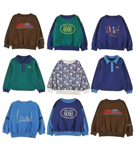 AW2026 Children's Autumn and Winter New cartoon Printed Men's and Women's Sportswear