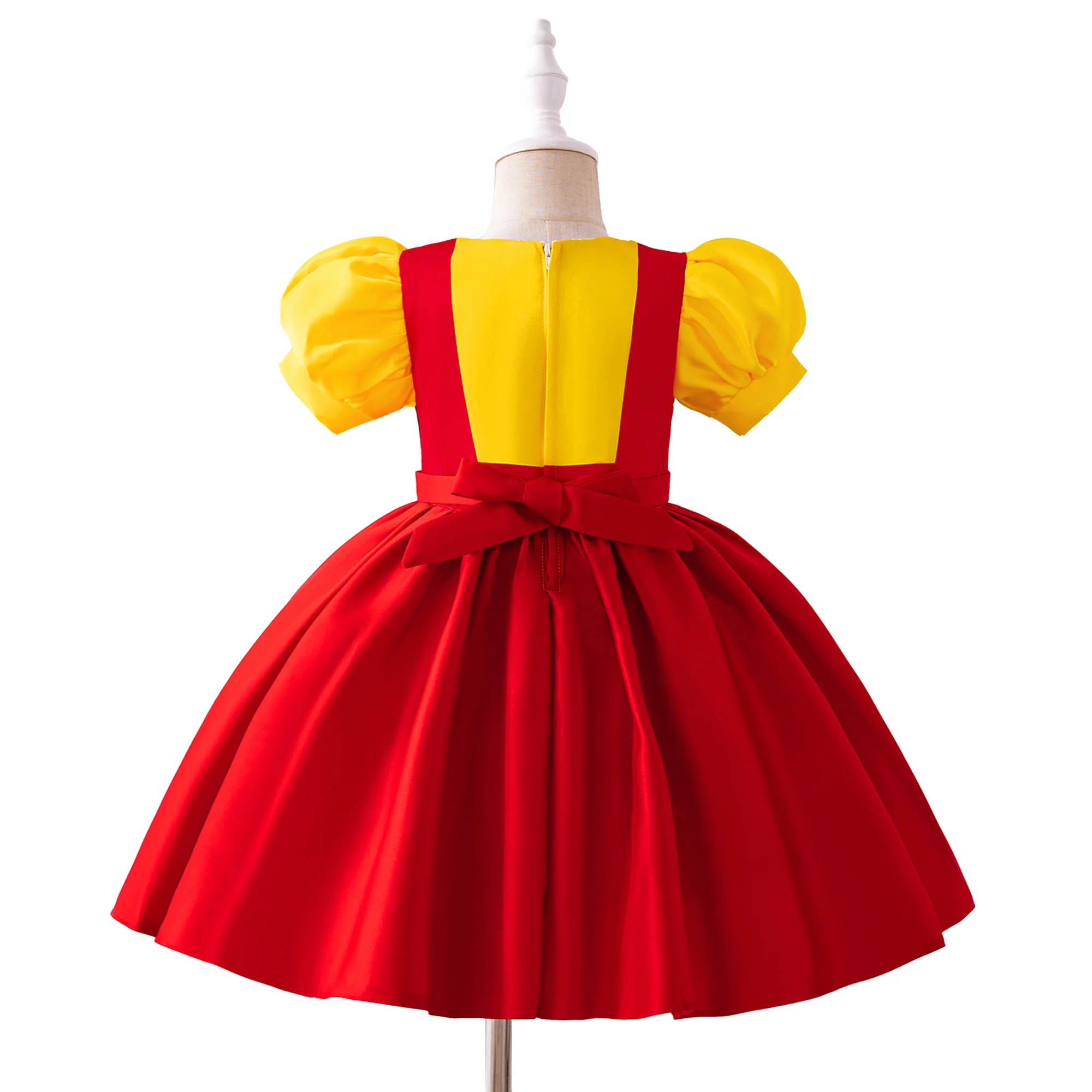 Cartoon Puppet Party Girl Dress Puppets Costumes Elegant Birthday Princess Performance Costume Halloween Carnival Kids Dresses