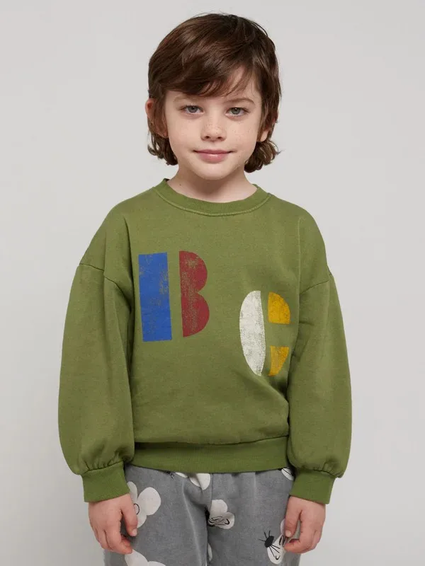 Korean INS 2024 Children's Autumn Winter Long Sleeve O-Neck Sweatshirt Cute Tops for Girls And Boys Baby Sweaters Kids Clothing