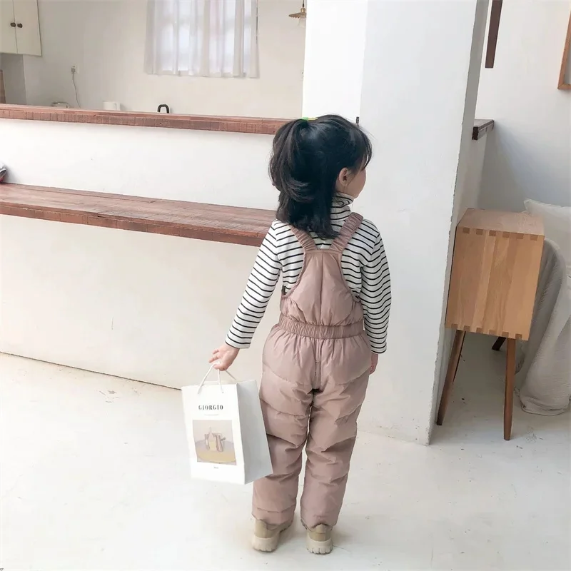 Children Winter Clothing Sets Baby Lamb Fleece Coats+Down Pants 2Pcs Boys Girls Thicken Warm Casual Hooded Clothing Outfits