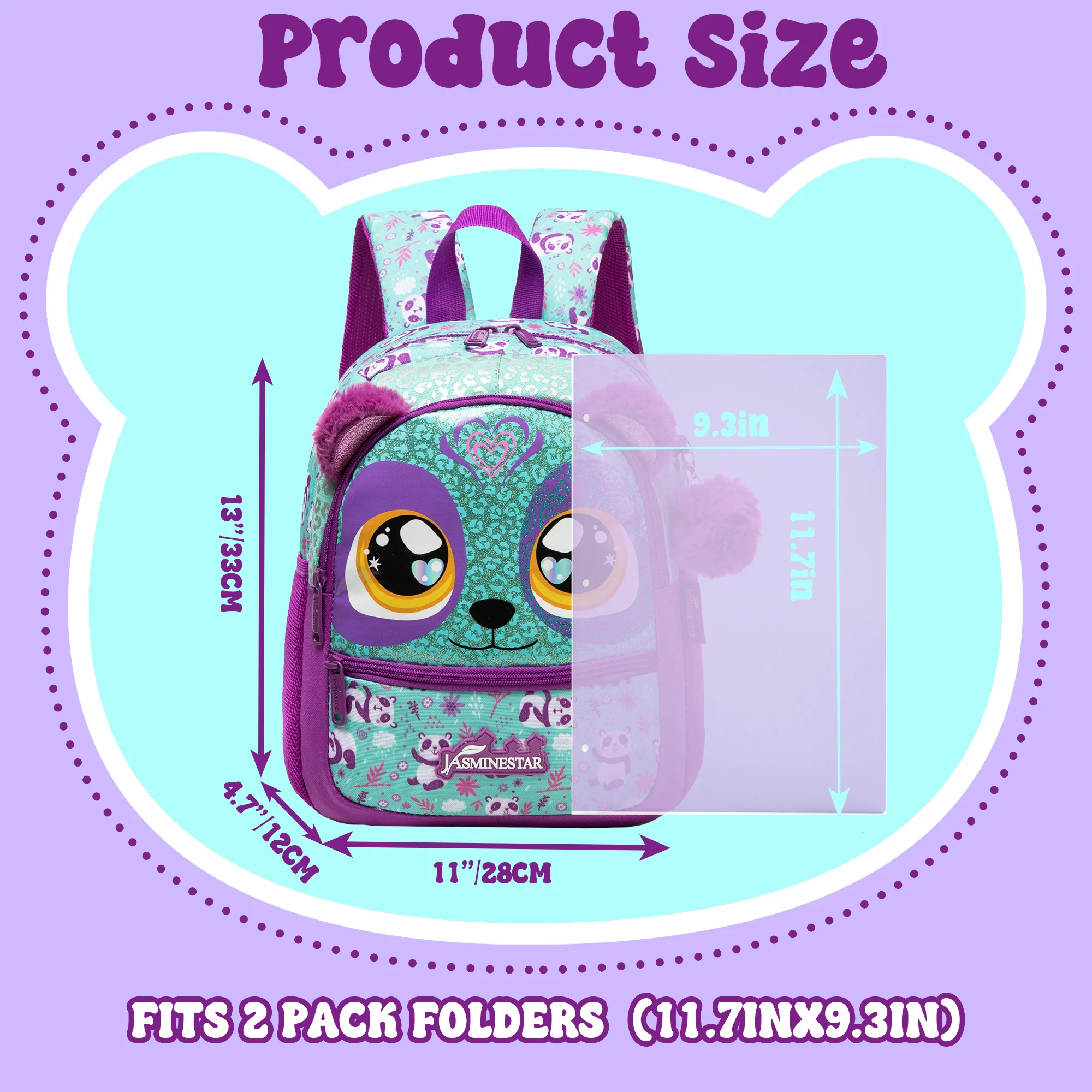 13‘’ Backpack for Girls Kindergarten Bag Sequins Kindergarten Primary School Backpack Girl School Bag
