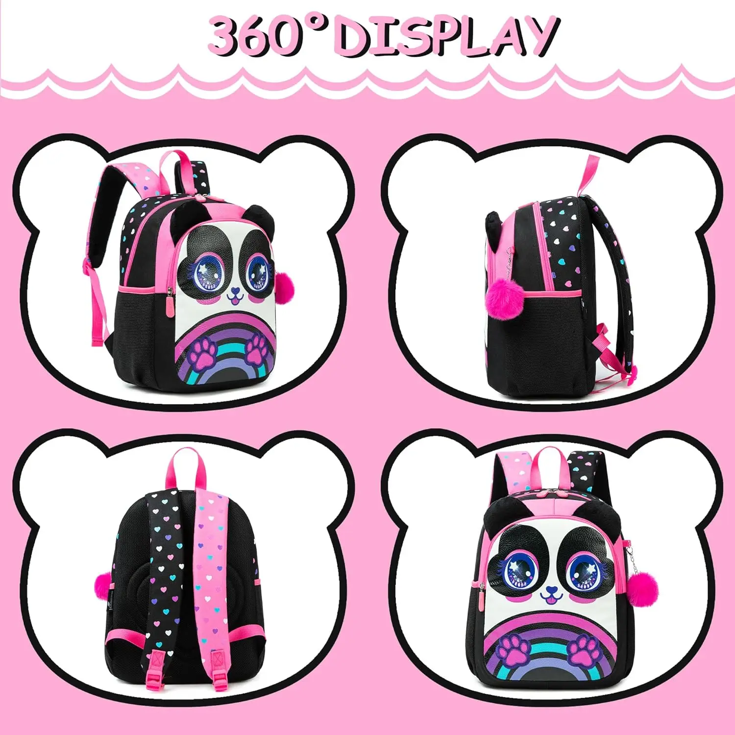 13‘’ Backpack for Girls Kindergarten Bag Sequins Kindergarten Primary School Backpack Girl School Bag