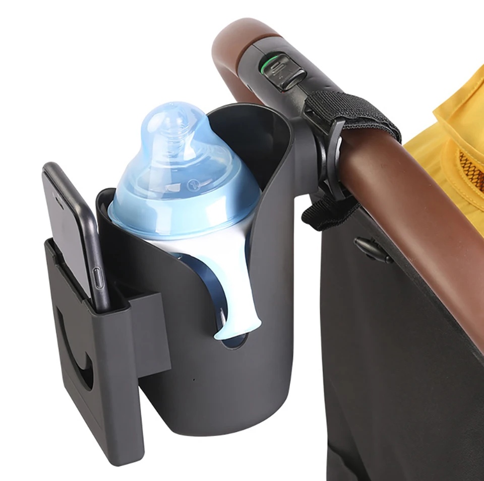 Cup Holder For Stroller Baby Carriage Water Bottle Support Mobile Phone Holder Universal Pram Baby Stroller Accessories Abs