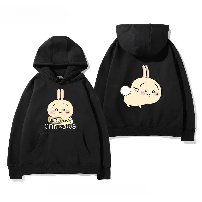 2026 Chiikawa Men's and Women's All Season Hoodies Comfortable, Breathable, High Quality Ins Y2K Popular Anime
