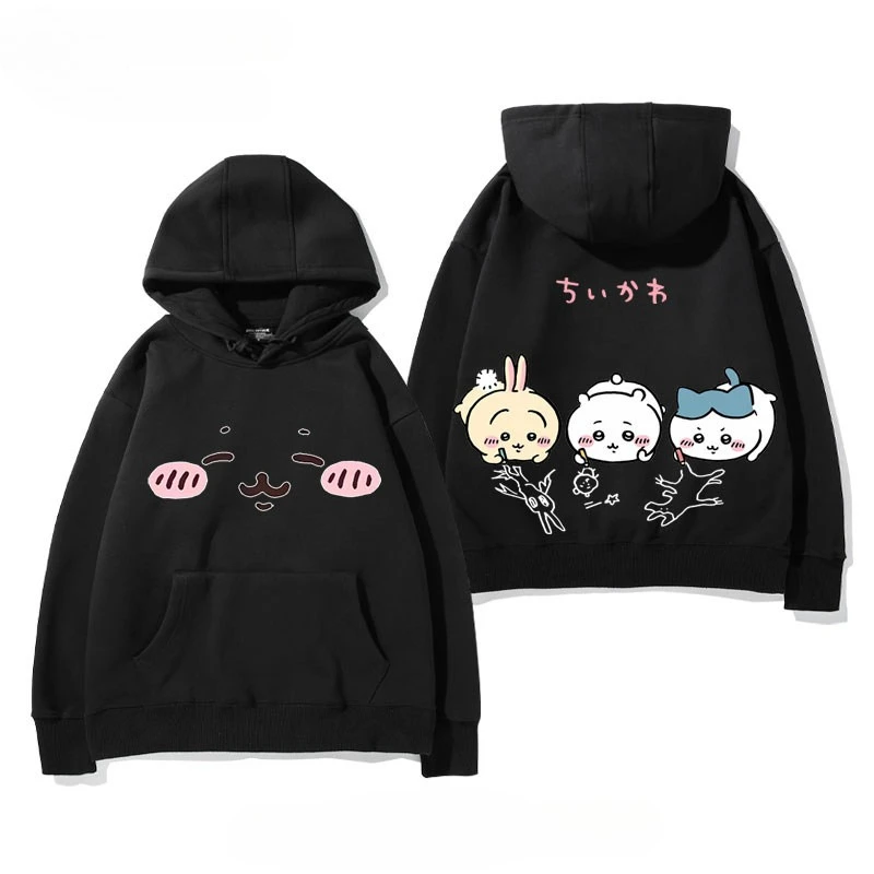 2026 Chiikawa Men's and Women's All Season Hoodies Comfortable, Breathable, High Quality Ins Y2K Popular Anime