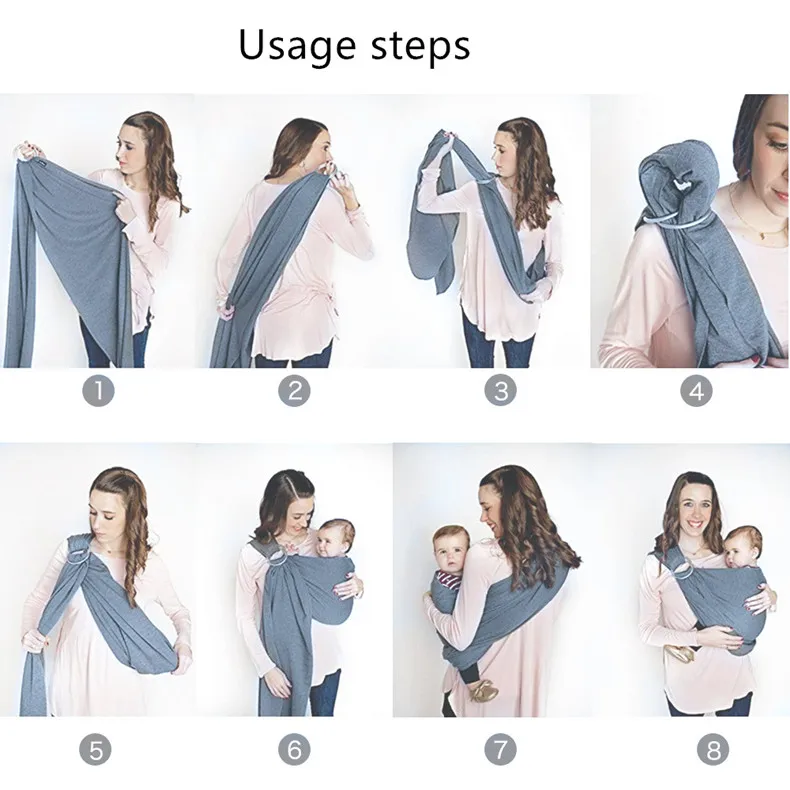 Breathable Summer Baby Carrier Mesh Fabric Cross-Body Strap Outdoor Wearing Lightweight Infant Carrier Comfortable Baby Wrap