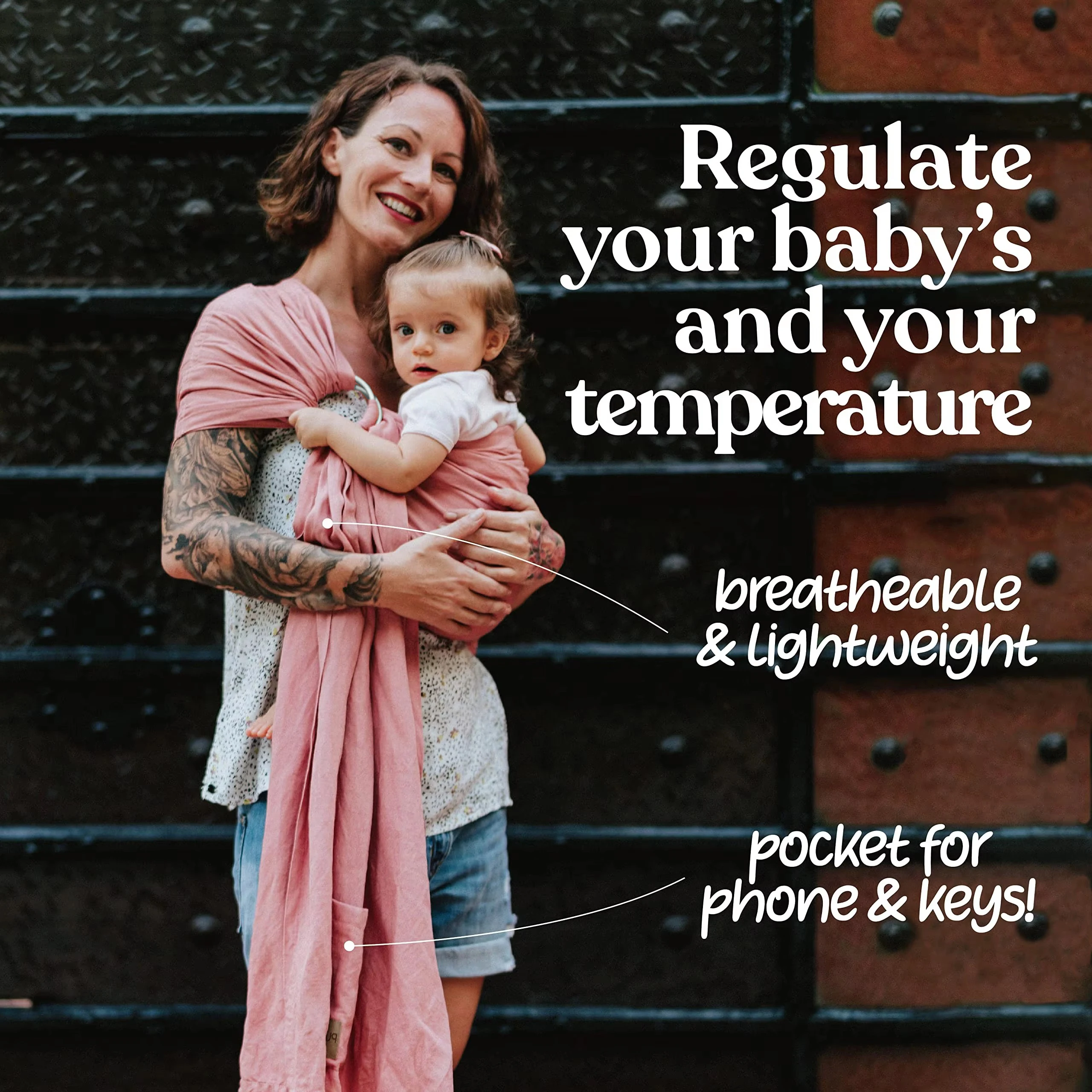 Breathable Summer Baby Carrier Mesh Fabric Cross-Body Strap Outdoor Wearing Lightweight Infant Carrier Comfortable Baby Wrap