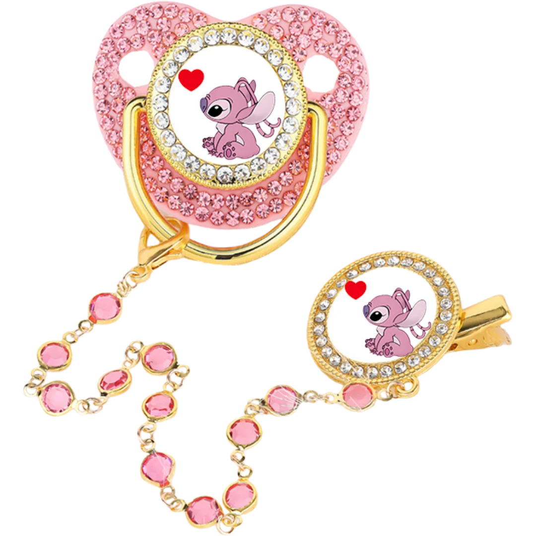 Baby feeding oral chewing teething anime printed pacifier glittering pacifier bisphenol a free silicone baby pacifier dummy