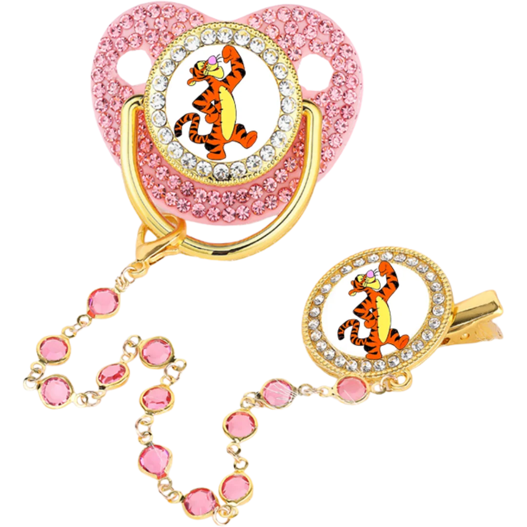 Baby feeding oral chewing teething anime printed pacifier glittering pacifier bisphenol a free silicone baby pacifier dummy