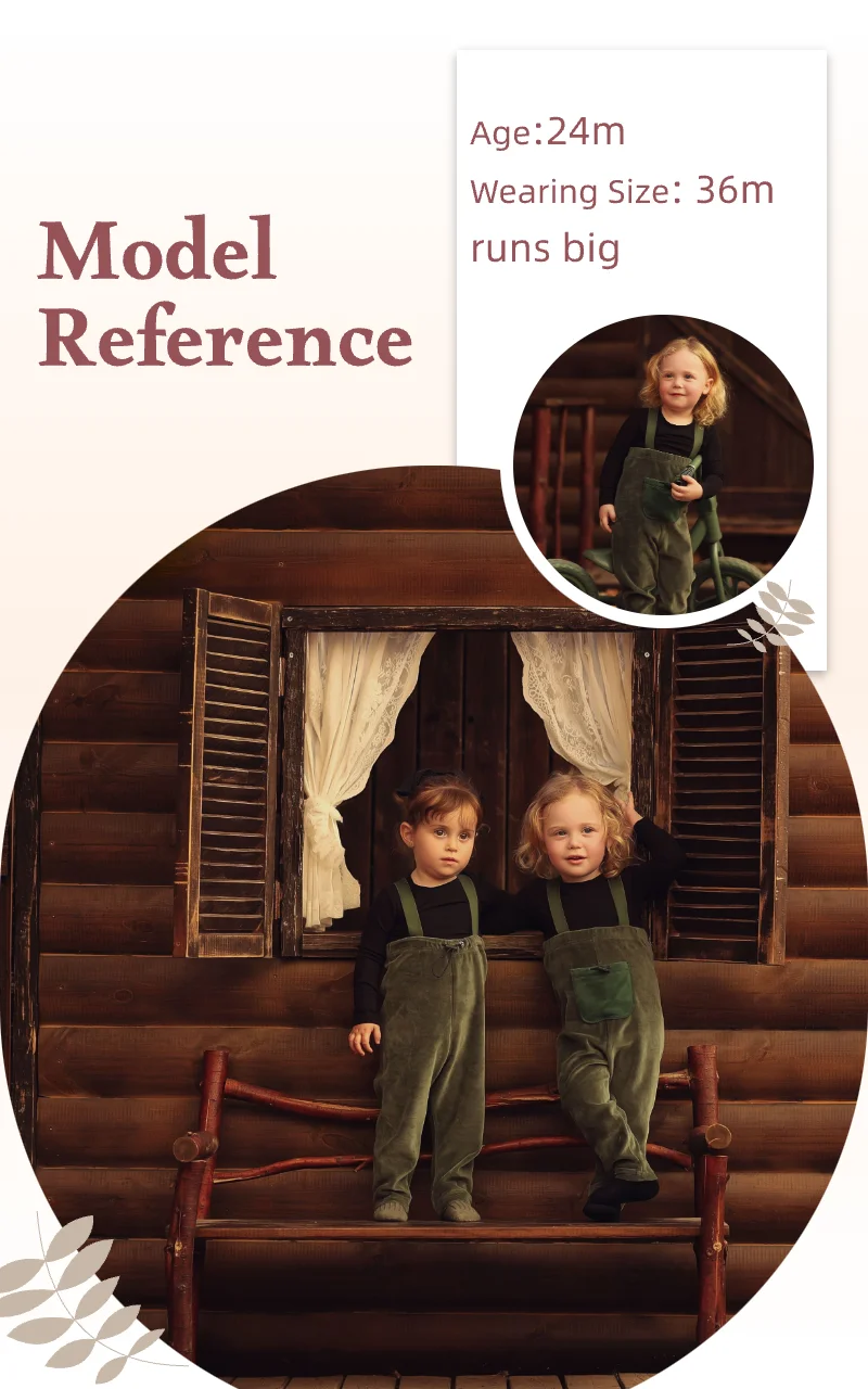 Velour Set with Polar Fleece Pocket Family Clothing Dress Top and Romper Overall Suspender Children Green Elegant Bust Shrink