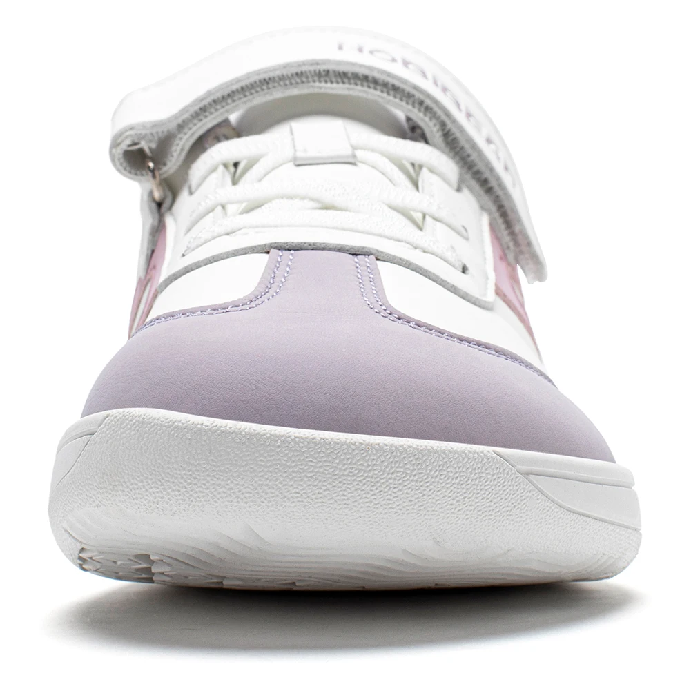 HOBIBEAR Big Kids Barefoot Shoe Wide Toe Hook Loop Sneaker Artificial Leather Non-Slip Zero Drop Lightweight Comfort Shoe