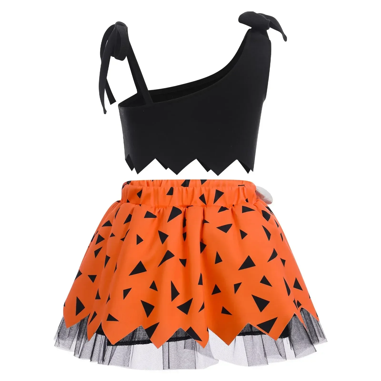 Toddler Baby Caveman Halloween Costume Kids Boys Girls Primitive Cosplay Dress Shorts Set with Props Holiday Party Fancy Dress