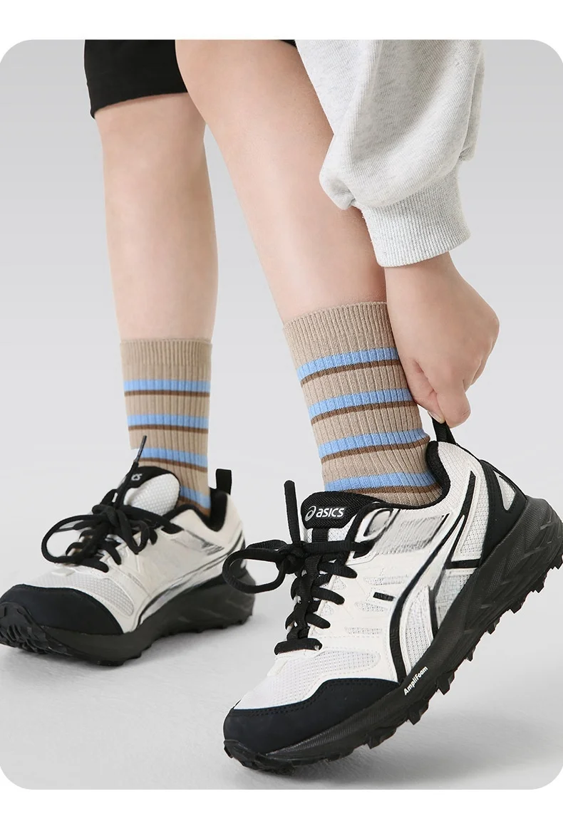 2026 Spring Children's Socks Cartoon Puppy Letter Pattern Calf Cotton Socks Kids Boys Girls Socks 4 Pairs