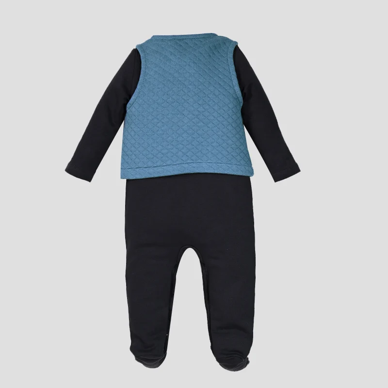 AA-New Arrivals Winter Shabbos Robe Boy and Girls Family Clothing Set baby Footie Cotton Spandex and Outer Warm sandwich Layer