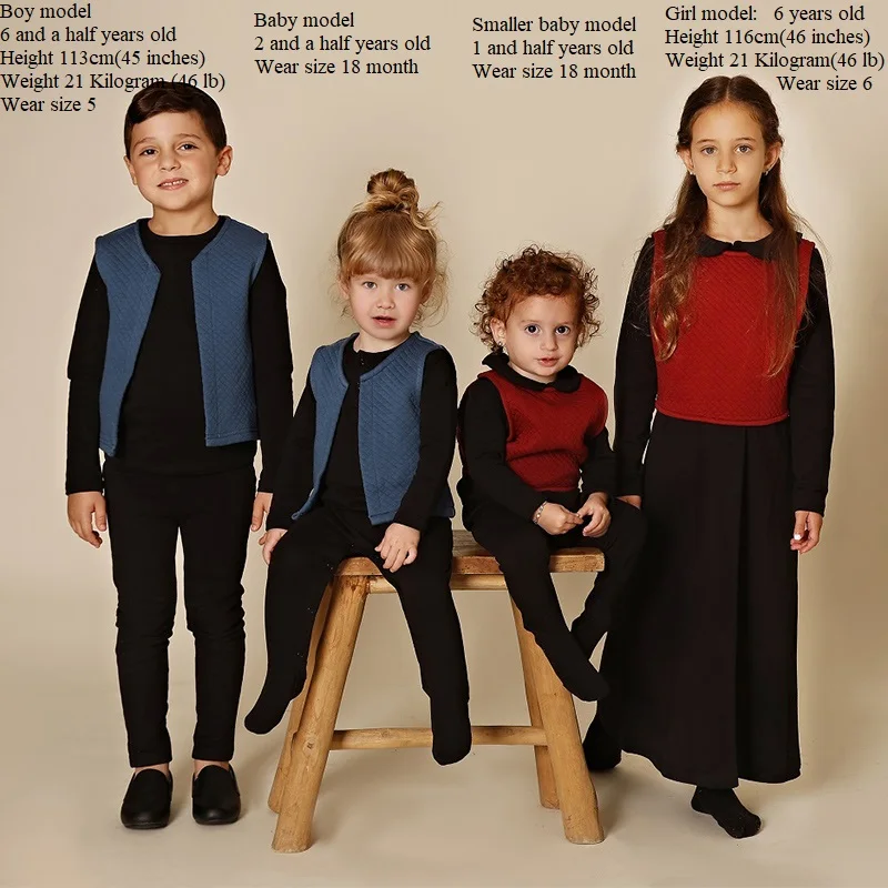 AA-New Arrivals Winter Shabbos Robe Boy and Girls Family Clothing Set baby Footie Cotton Spandex and Outer Warm sandwich Layer