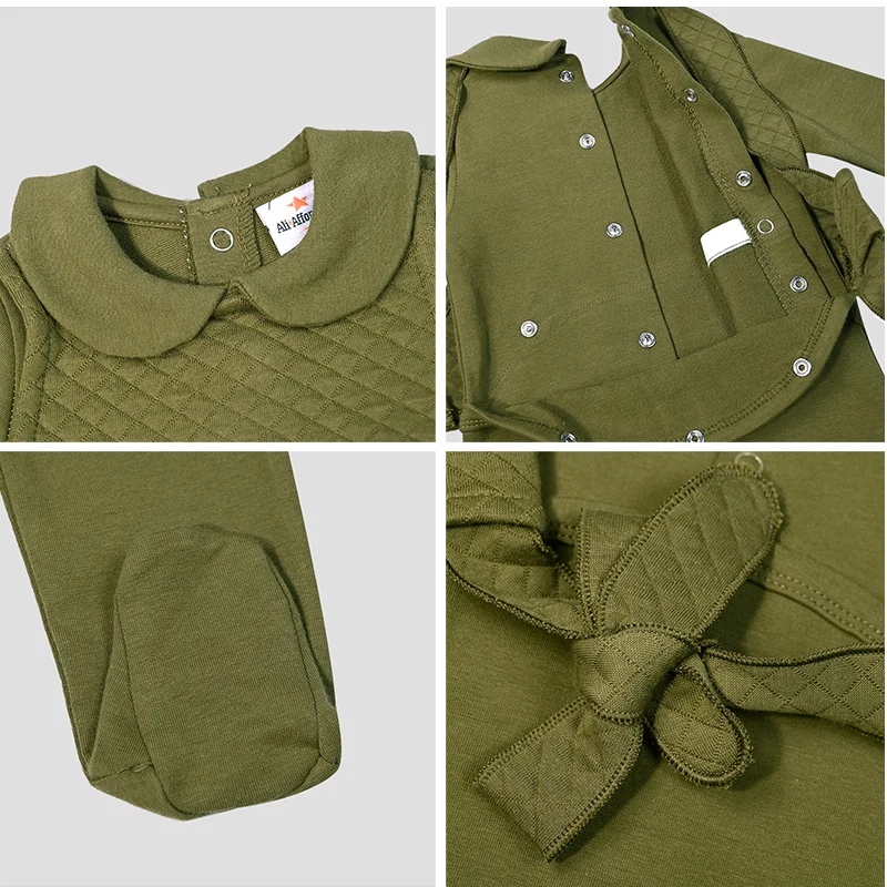 AA-New Arrivals Winter Shabbos Robe Boy and Girls Family Clothing Set baby Footie Cotton Spandex and Outer Warm sandwich Layer