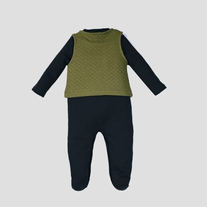 AA-New Arrivals Winter Shabbos Robe Boy and Girls Family Clothing Set baby Footie Cotton Spandex and Outer Warm sandwich Layer