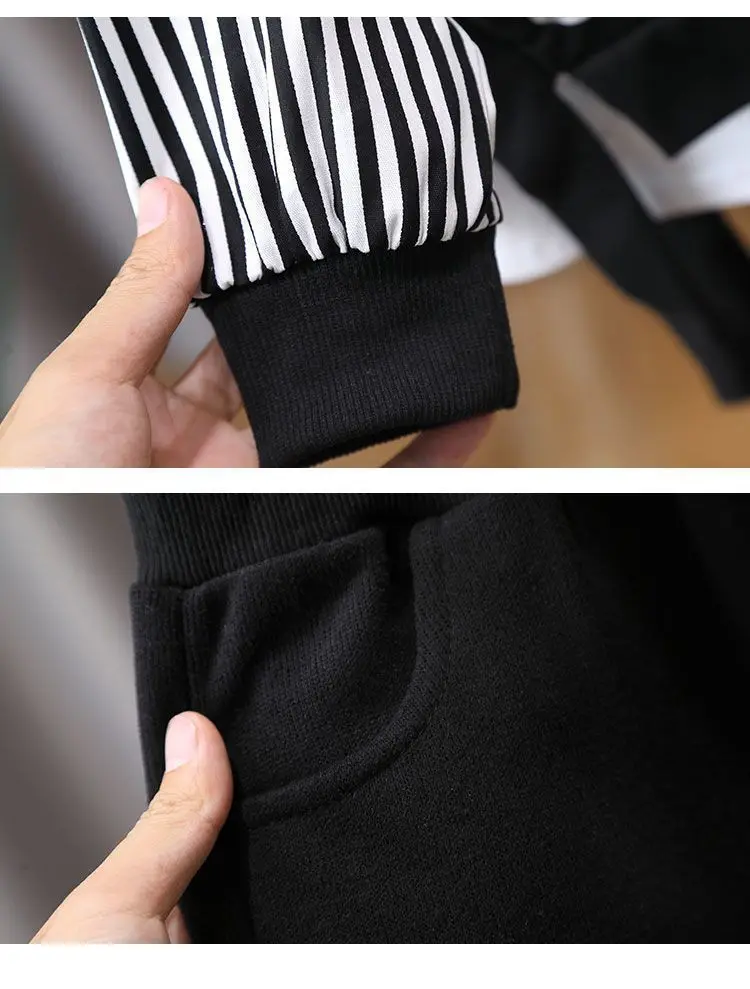 2Pcs 2026 New Style Autumn Winter Baby Boys Long Sleeve Sweatshirt &Pant Casual Sports Suit Western Fashion Clothes Set For 1-3Y