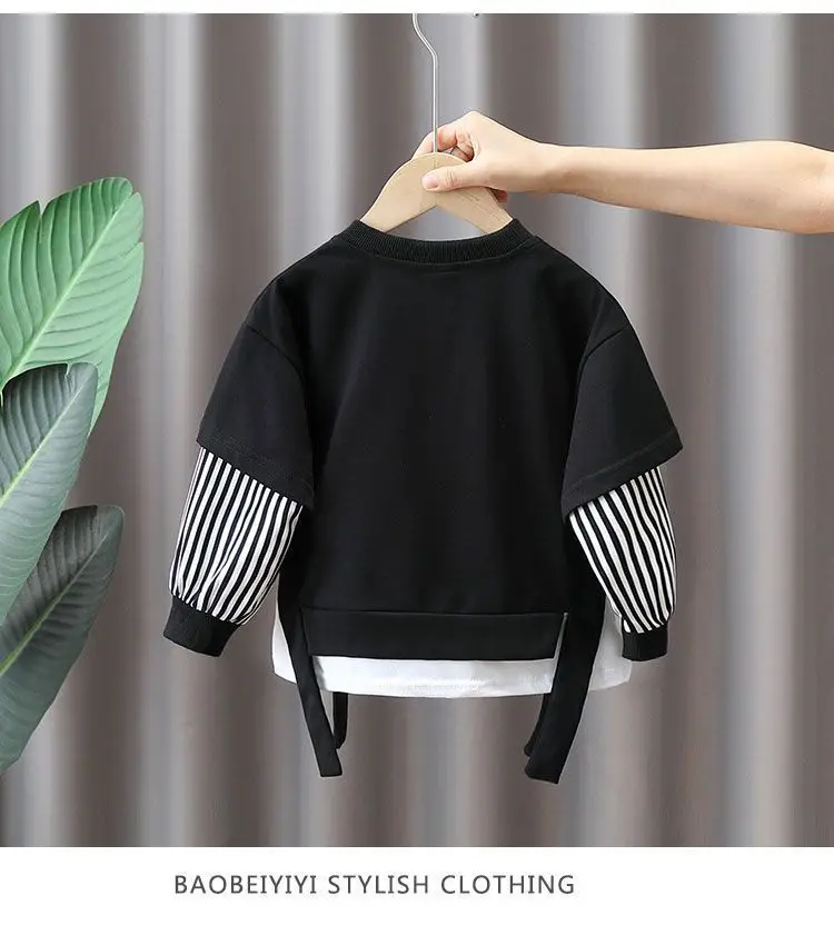 2Pcs 2026 New Style Autumn Winter Baby Boys Long Sleeve Sweatshirt &Pant Casual Sports Suit Western Fashion Clothes Set For 1-3Y