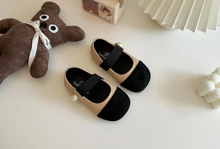 Girl Leather Shoes 2026 Autumn New Brand Girl Shoes French Princess Shoe Elegant Mary Jane Shoe Soft Sole Party Dresses for Girl