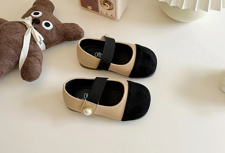 Girl Leather Shoes 2026 Autumn New Brand Girl Shoes French Princess Shoe Elegant Mary Jane Shoe Soft Sole Party Dresses for Girl