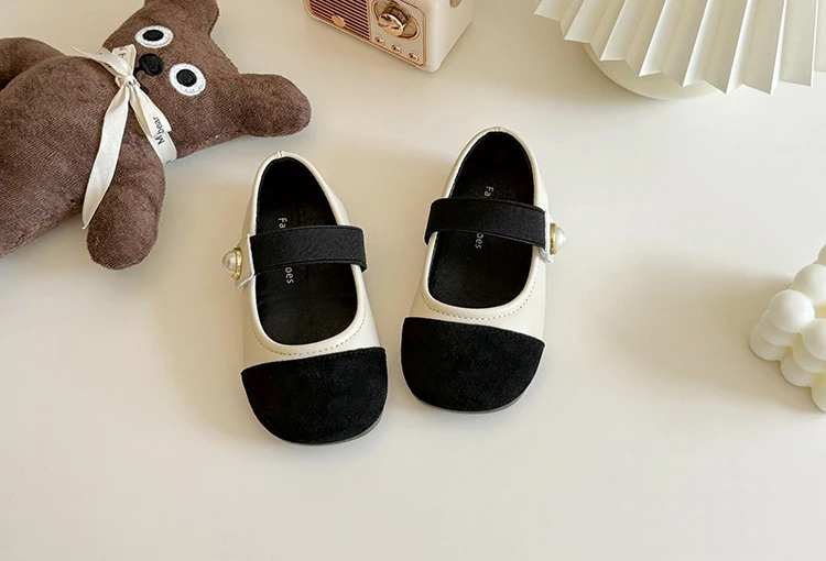 Girl Leather Shoes 2026 Autumn New Brand Girl Shoes French Princess Shoe Elegant Mary Jane Shoe Soft Sole Party Dresses for Girl