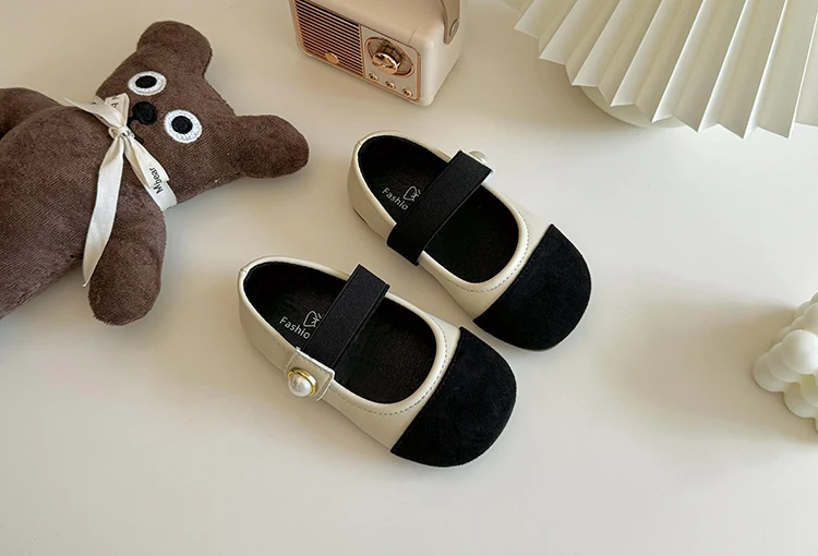 Girl Leather Shoes 2026 Autumn New Brand Girl Shoes French Princess Shoe Elegant Mary Jane Shoe Soft Sole Party Dresses for Girl