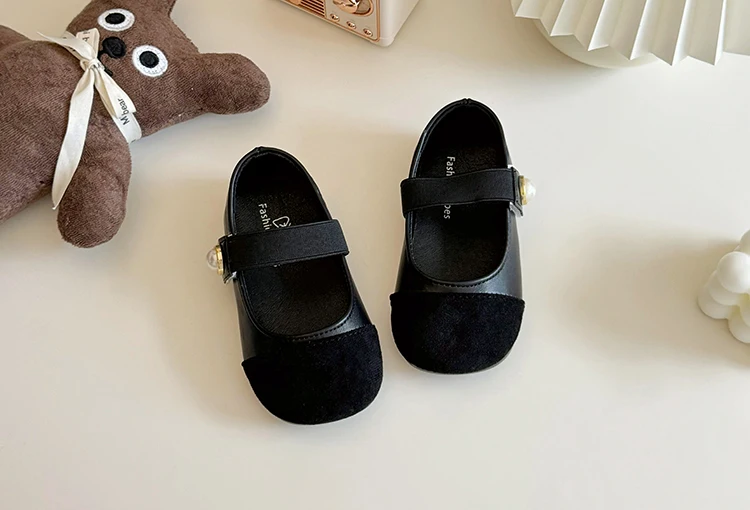Girl Leather Shoes 2026 Autumn New Brand Girl Shoes French Princess Shoe Elegant Mary Jane Shoe Soft Sole Party Dresses for Girl