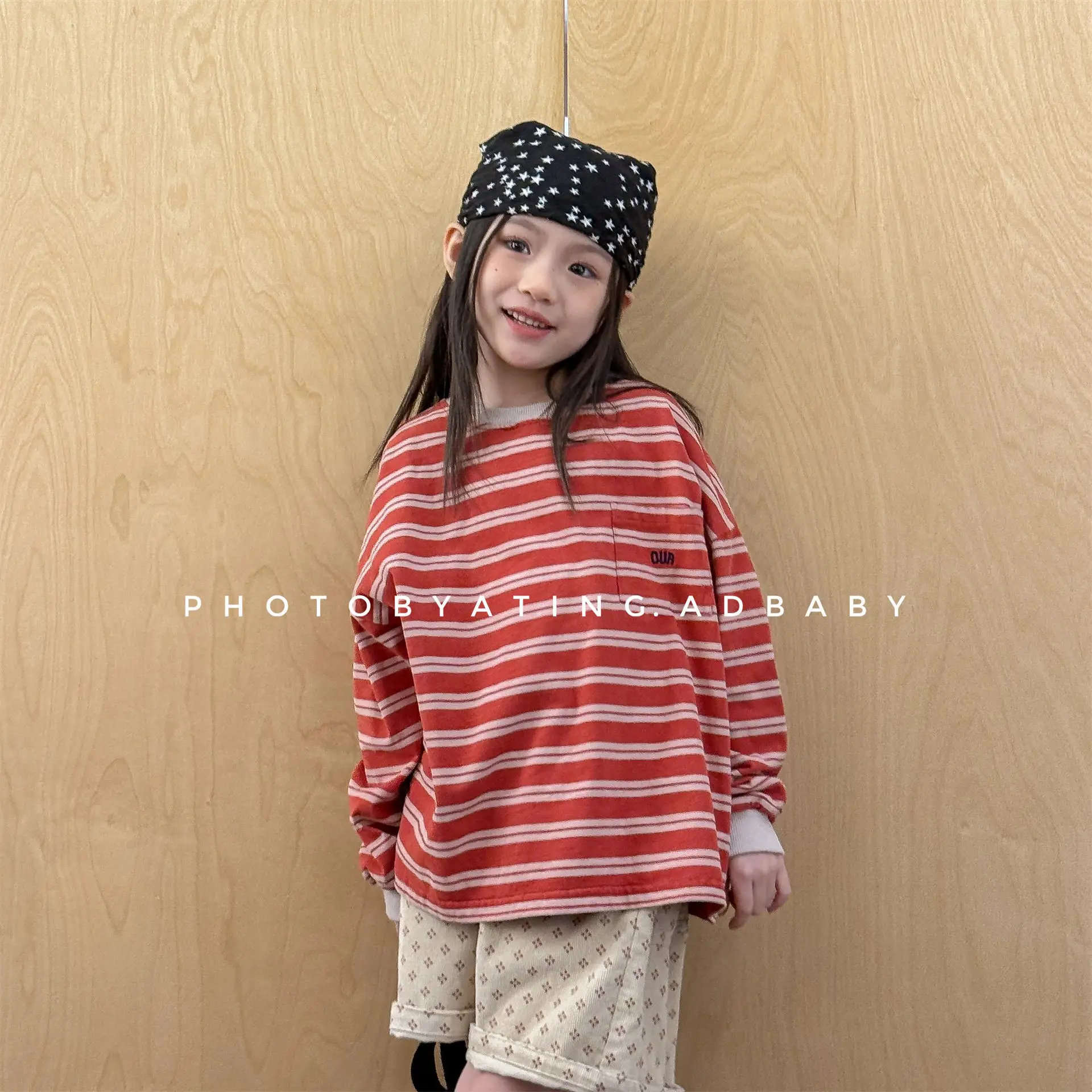Children Long Sleeve Striped T Shirts Boys Girls Casual Tops Baby Loose Sweatshirt Toddler Cotton Tees Kids Casual Clothes
