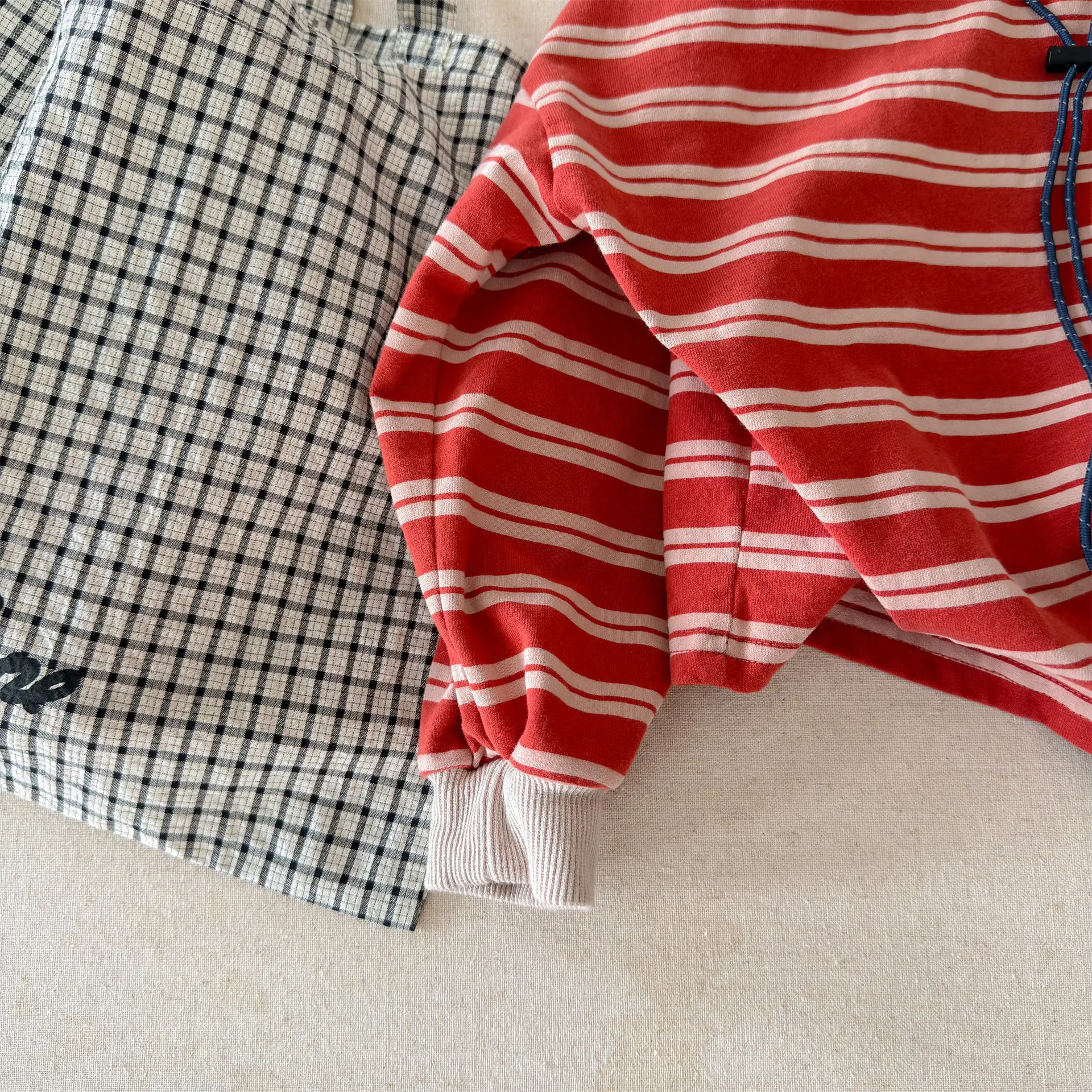 Children Long Sleeve Striped T Shirts Boys Girls Casual Tops Baby Loose Sweatshirt Toddler Cotton Tees Kids Casual Clothes