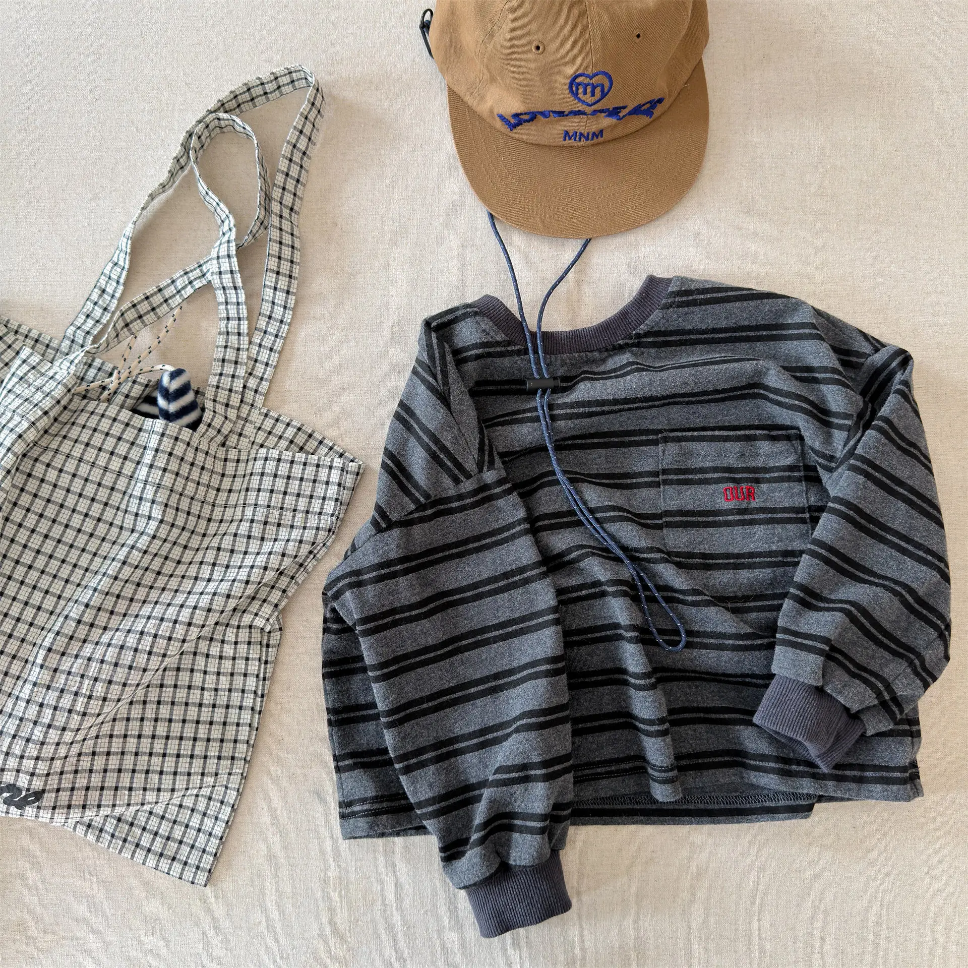 Children Long Sleeve Striped T Shirts Boys Girls Casual Tops Baby Loose Sweatshirt Toddler Cotton Tees Kids Casual Clothes