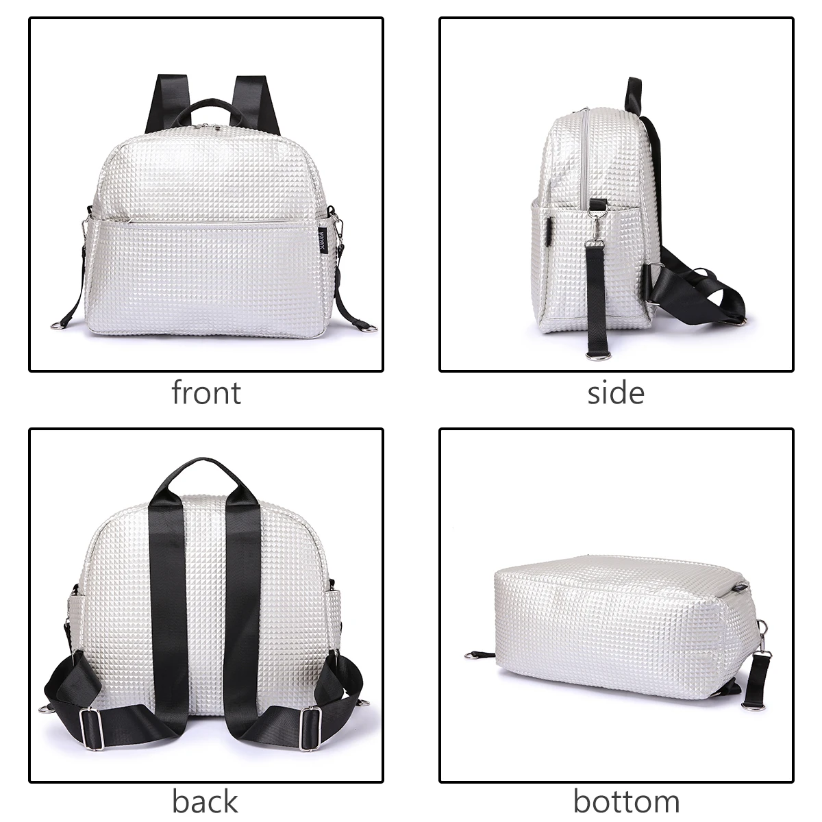 Soboba Stylish Mother Diaper Backpacks Large Capacity Waterproof Environmental Fabric Diaper Bag for Mommy Fashion Nappy Bag