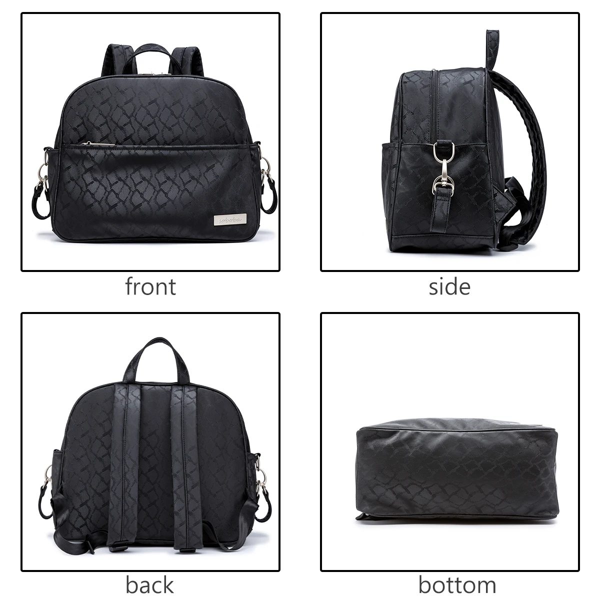 Soboba Stylish Mother Diaper Backpacks Large Capacity Waterproof Environmental Fabric Diaper Bag for Mommy Fashion Nappy Bag