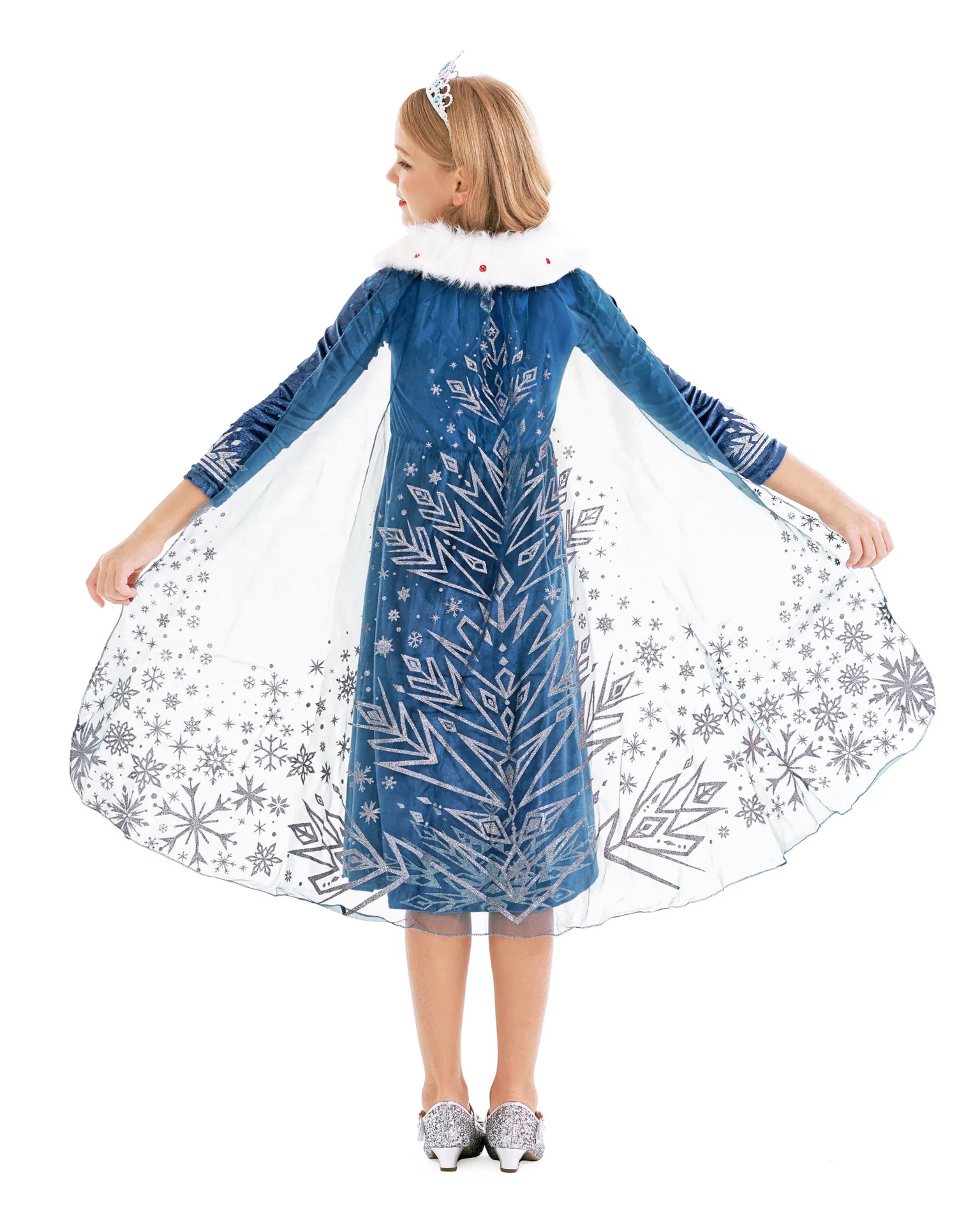 Anna Elsa Princess Girls Dress Up Winter Snow Queen Costume Carnival Party Halloween Kids Carnival Birthday Party Clothes