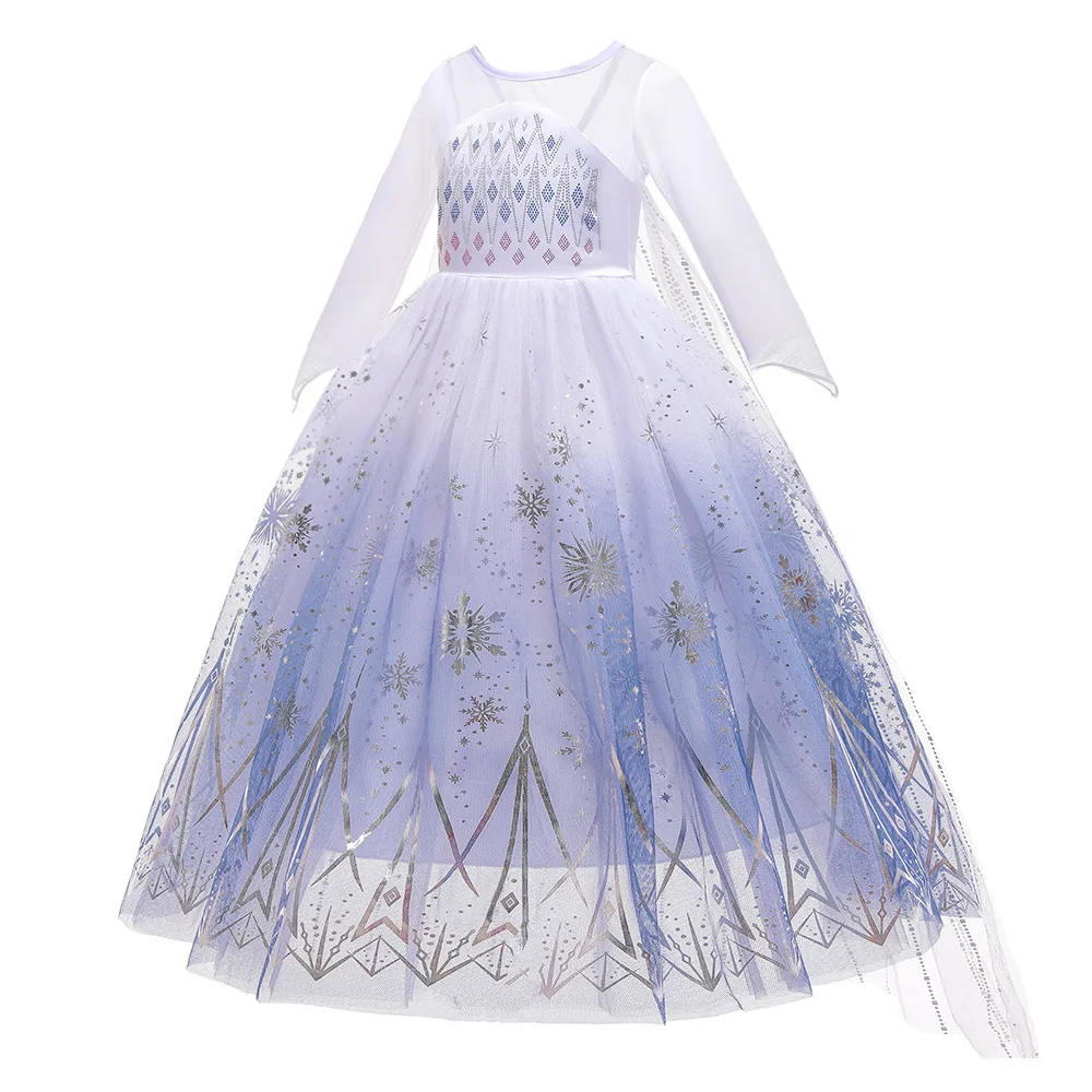 Anna Elsa Princess Girls Dress Up Winter Snow Queen Costume Carnival Party Halloween Kids Carnival Birthday Party Clothes