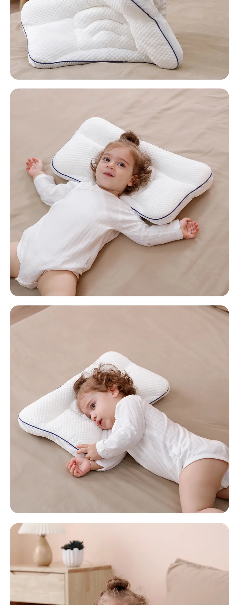 1-16 Years Kids Pillow Neck Protection Children's Partition Pillows Baby Bedding Kindergarten All Seasons Kids Sleeping Pillow