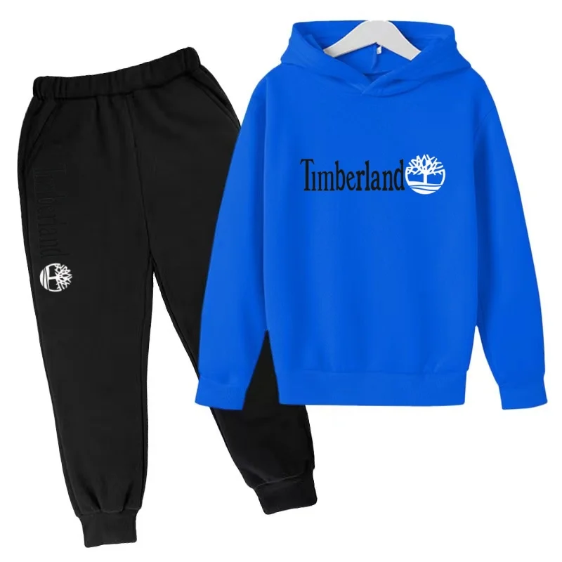 Children's Hooded Sweatshirt Set (for Both Men and Women, Including Pants)- Suitable for Children Aged 3 To13 Brand Sport Outfit