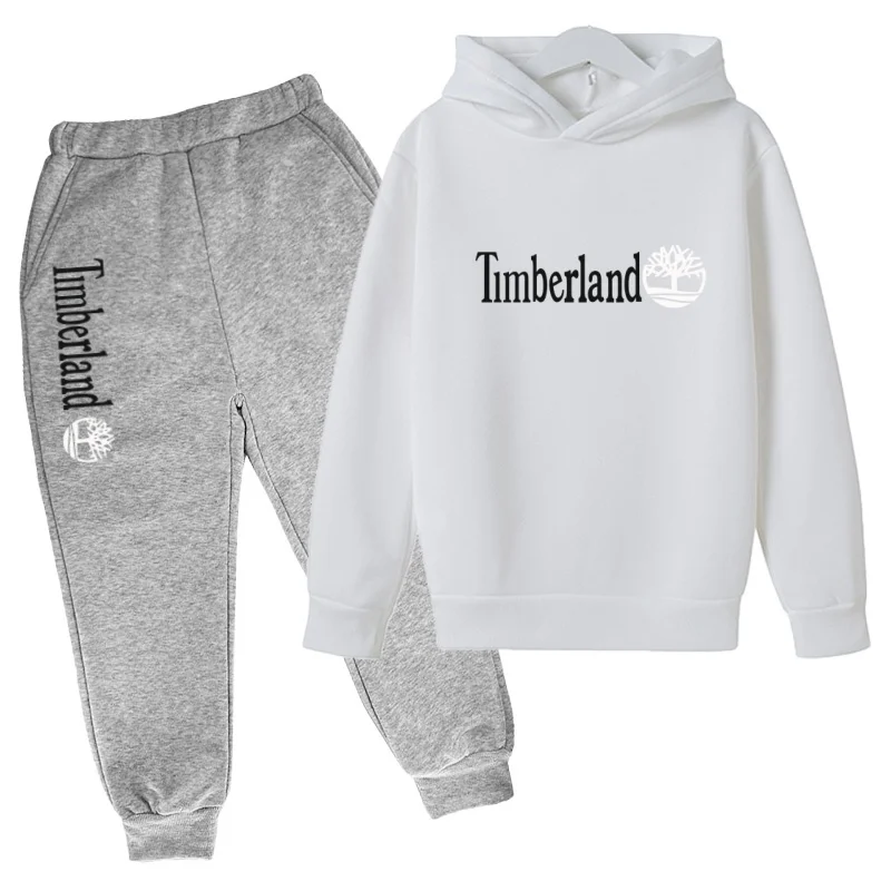 Children's Hooded Sweatshirt Set (for Both Men and Women, Including Pants)- Suitable for Children Aged 3 To13 Brand Sport Outfit