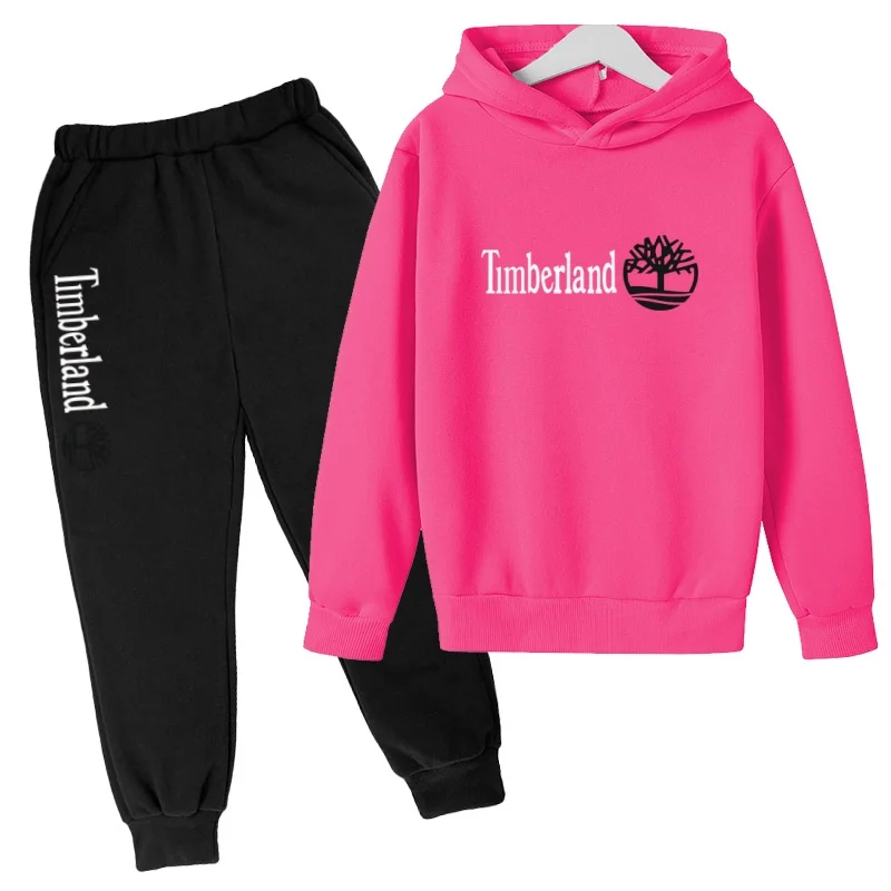 Children's Hooded Sweatshirt Set (for Both Men and Women, Including Pants)- Suitable for Children Aged 3 To13 Brand Sport Outfit