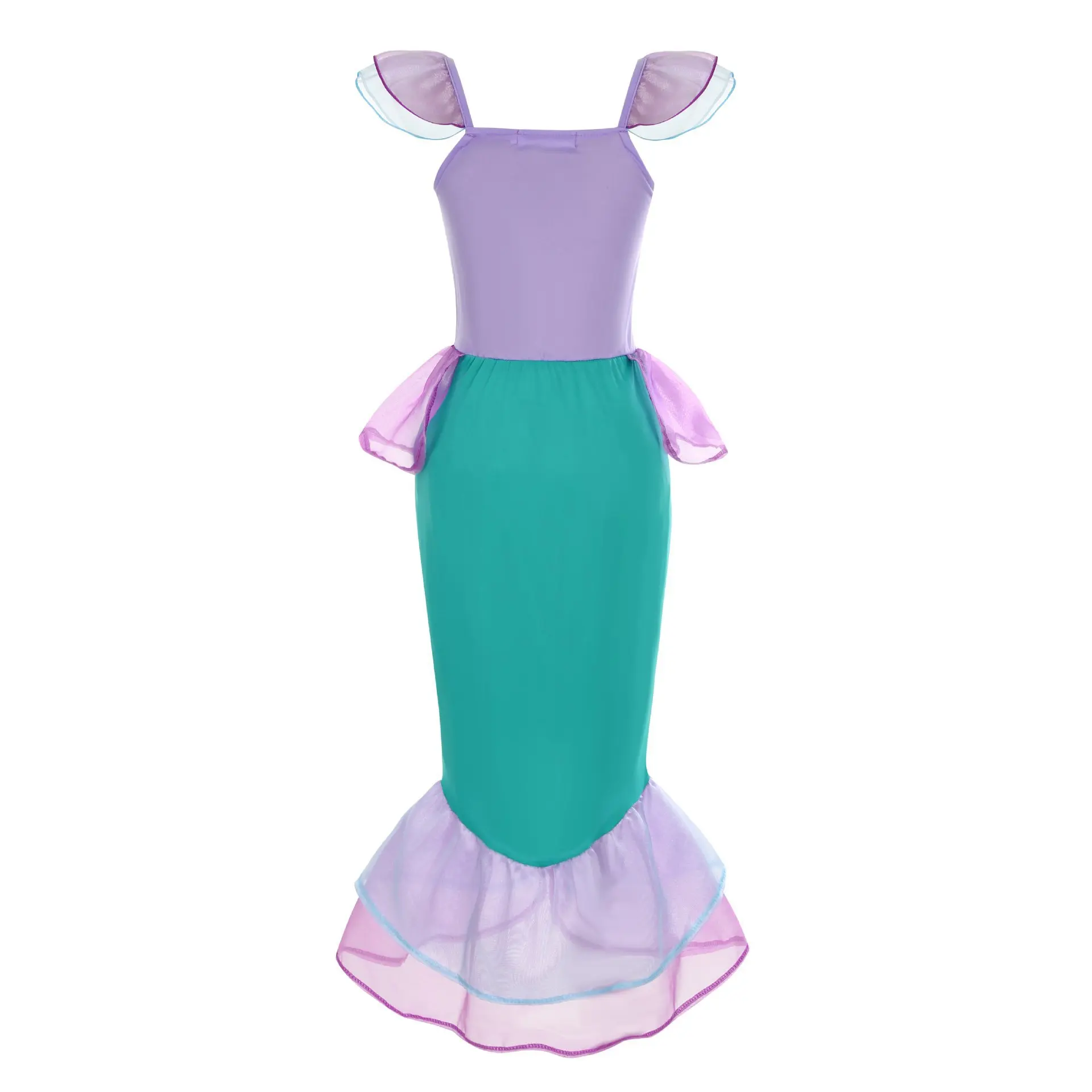 Summer Mermaid Birthday Party Dress Girl Cute Costume Carnival Anime Cosplay Outfits 2-10 Yrs Kids Fantasy Disguise Prom Gown