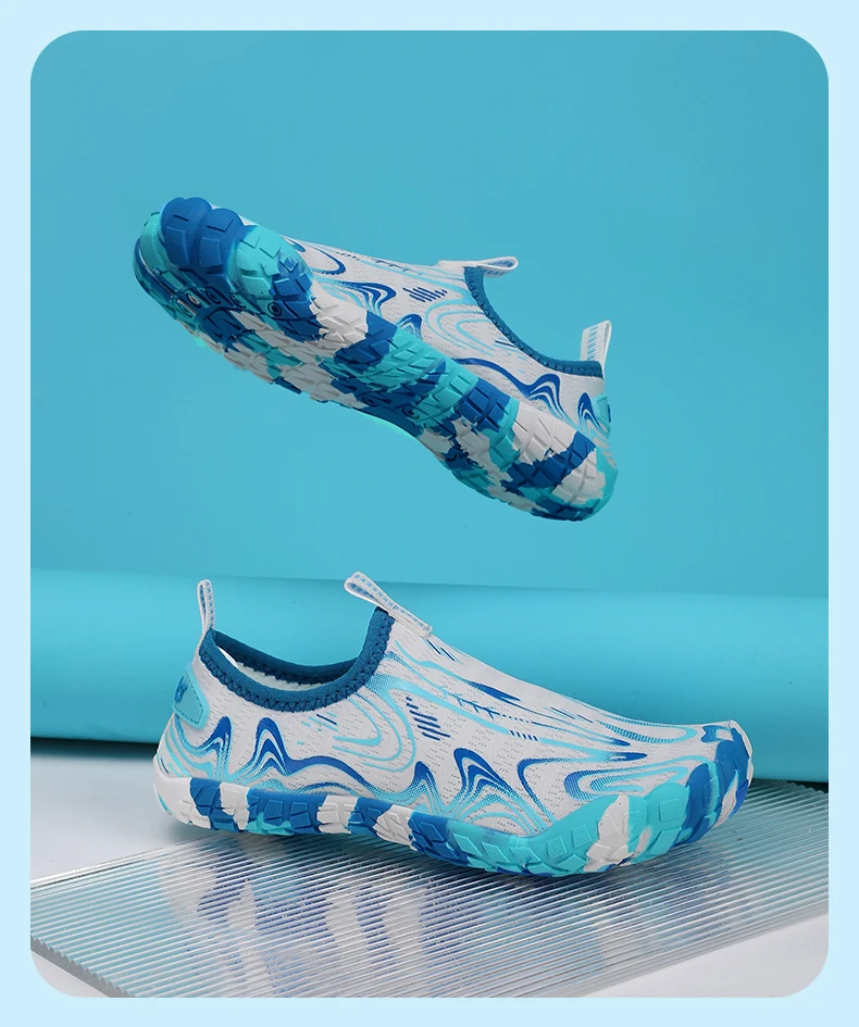 Boys Girls Aqua Shoes Kids Quick Drying Sneakers Drainage Design Hiking Wading Water Shoes Children Mesh Swimming Beach Barefoot